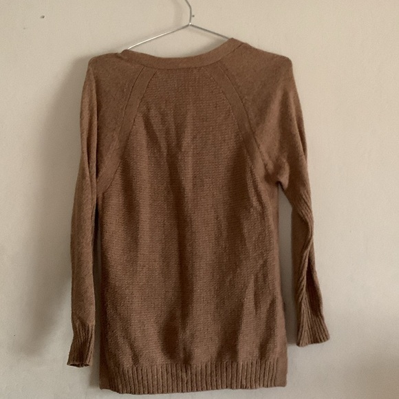 Madewell Texturework Cardigan Sweater Knit Camel/ Brown Sz XS - Picture 6 of 7